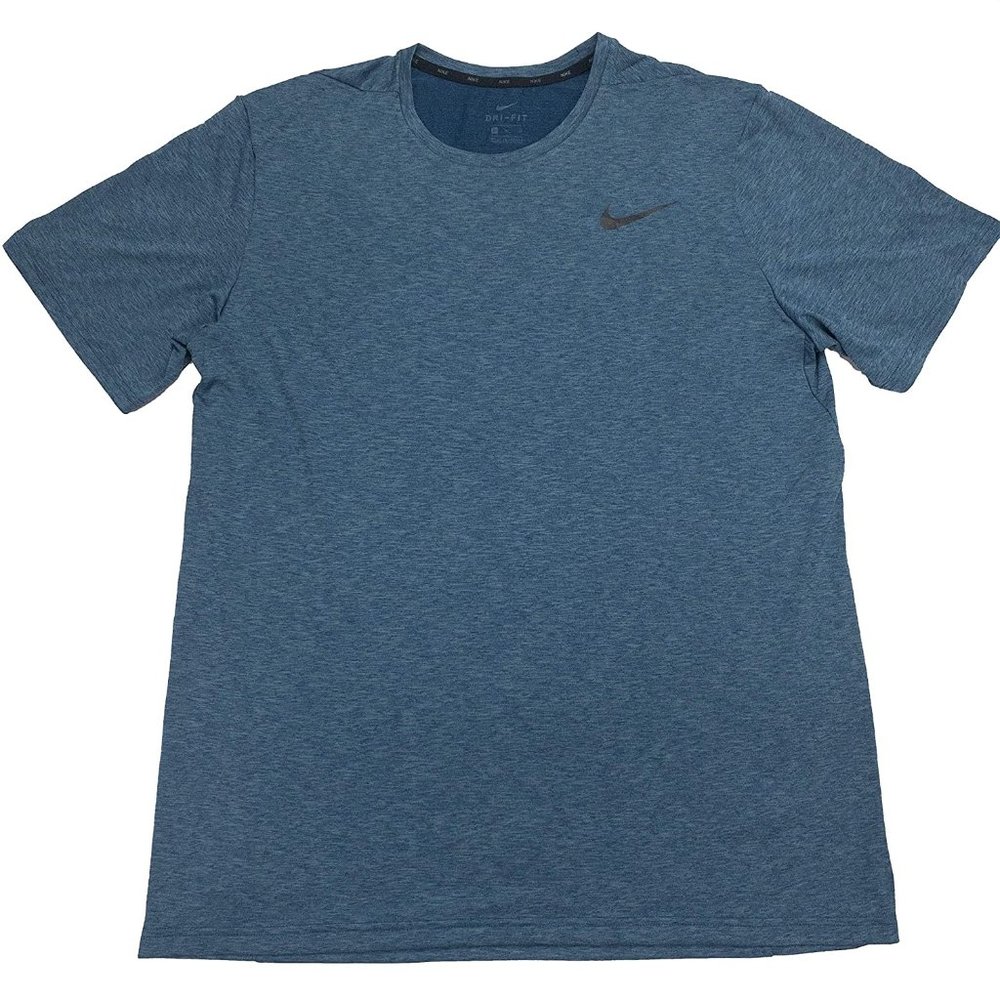 Nike Breathe Short Sleeve Training Top Blu…